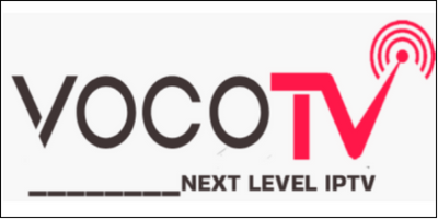 the logo of Voco TV